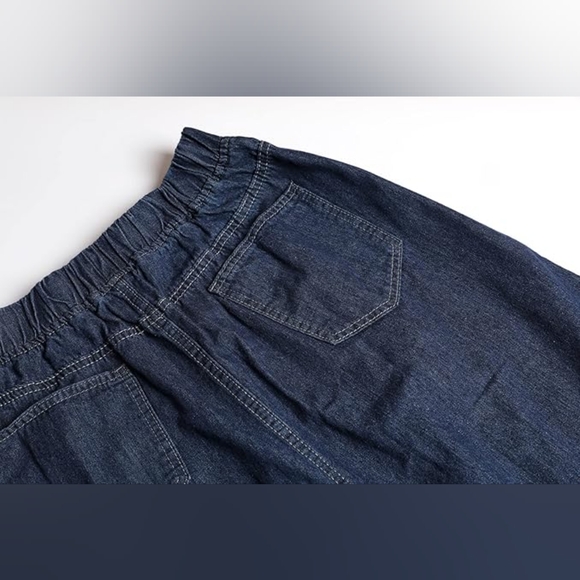 Gypsy Boho Blue Denim Maxi Skirt - Picture 3 of 4